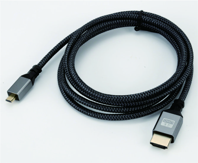 MINI HDMI TO HDMI braided wire