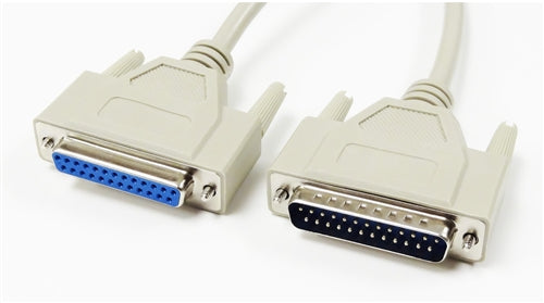 RS-232 Serial Cable, DB25 Male to DB25 Female