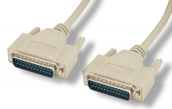 RS-232 Serial Cable, DB25 Male to DB25 Male