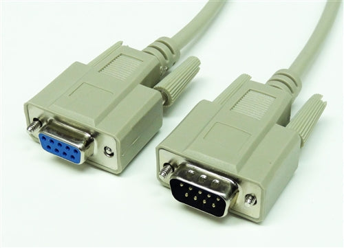 RS-232 Serial Cable, DB9 Male to DB9 Female
